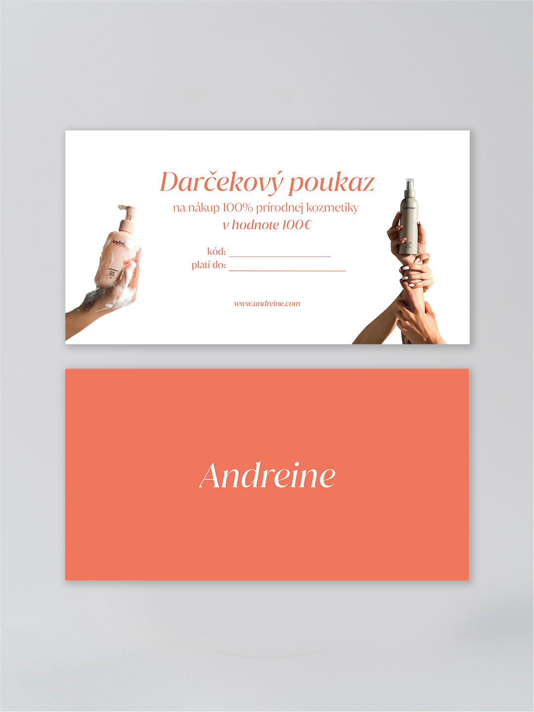 Darčekový poukaz na produkty | Fyzická karta
