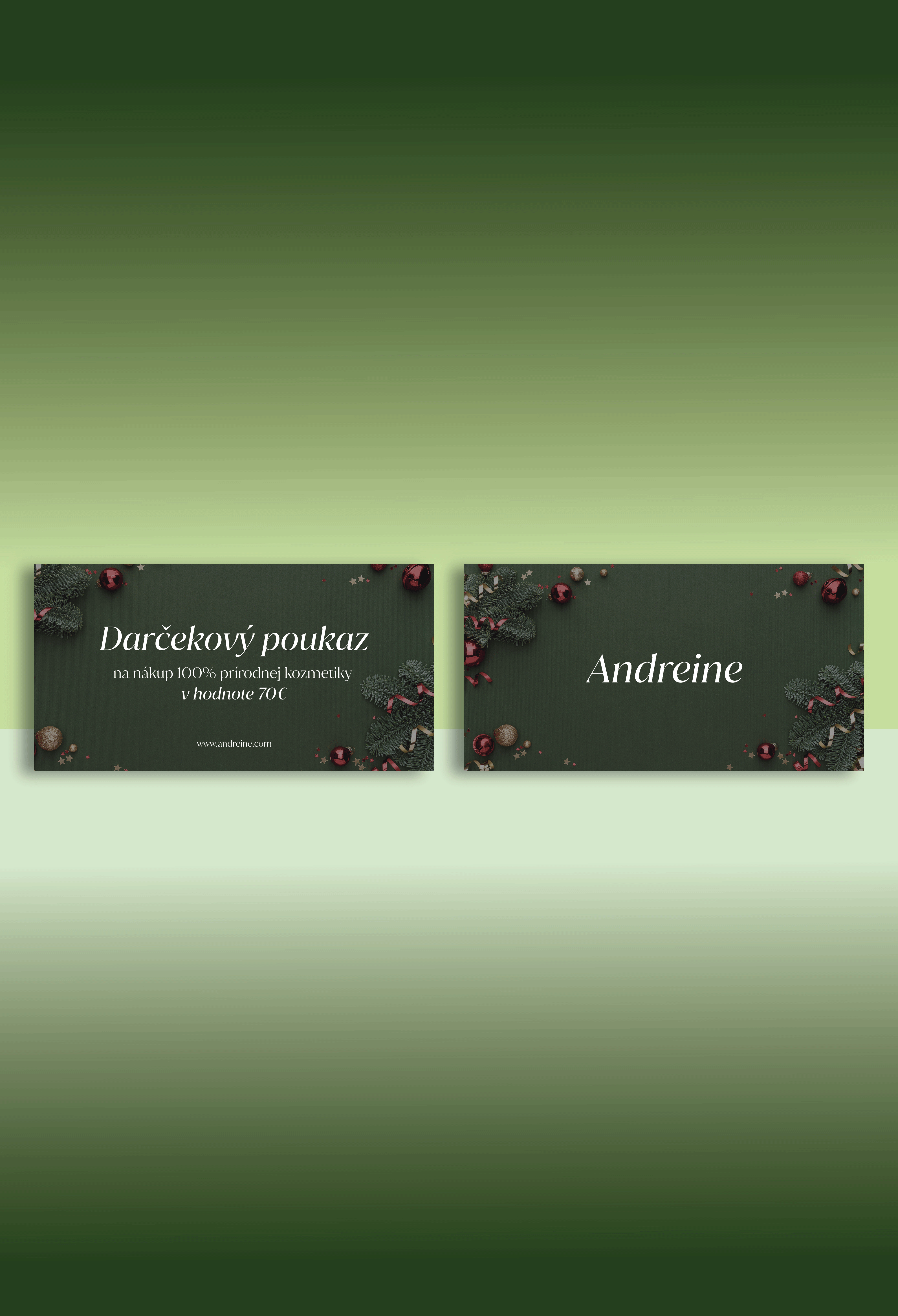 Darčekový poukaz na produkty | Fyzická karta