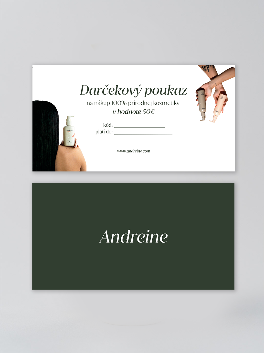 Darčekový poukaz na produkty | Fyzická karta