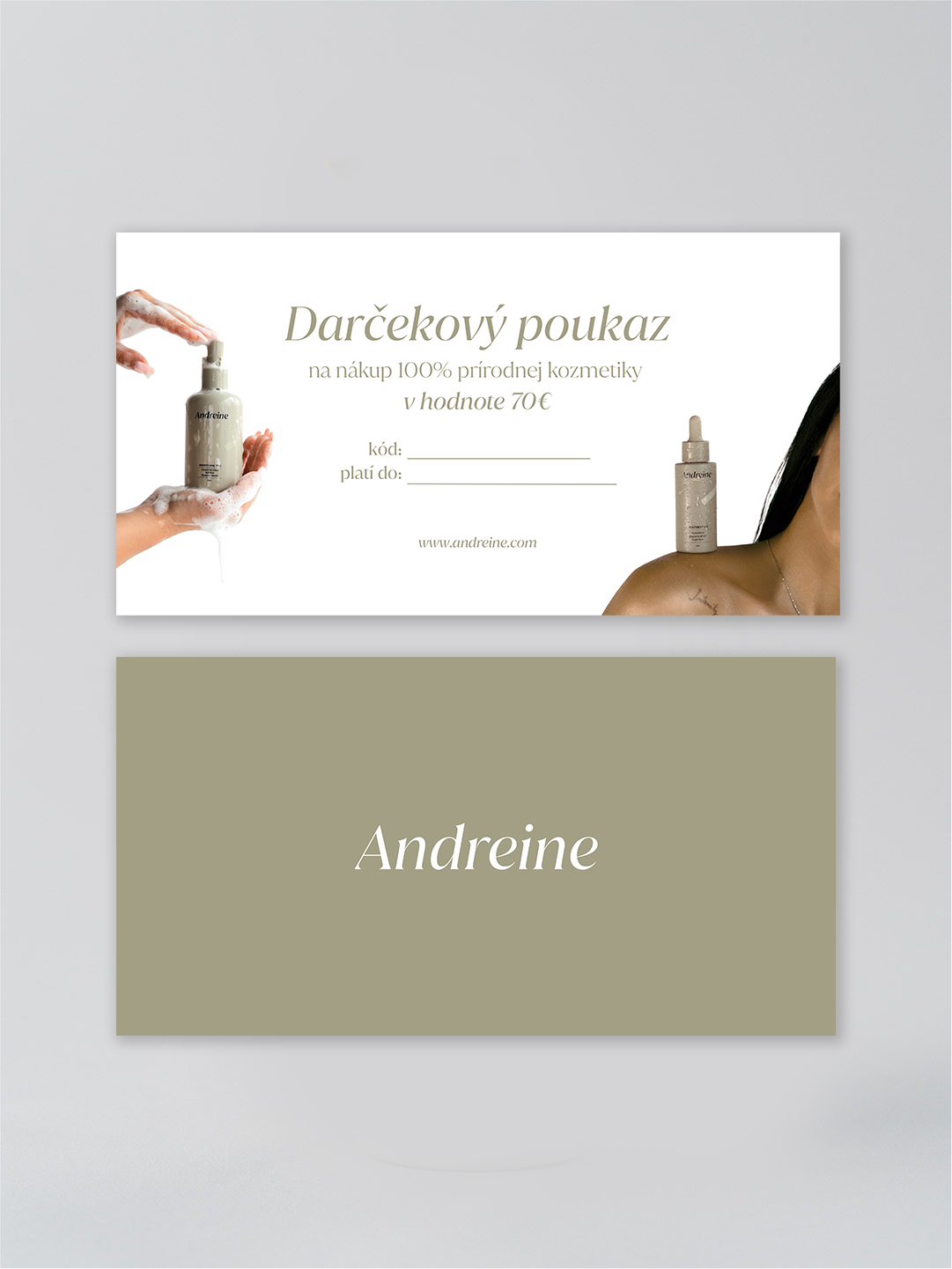 Darčekový poukaz na produkty | Fyzická karta