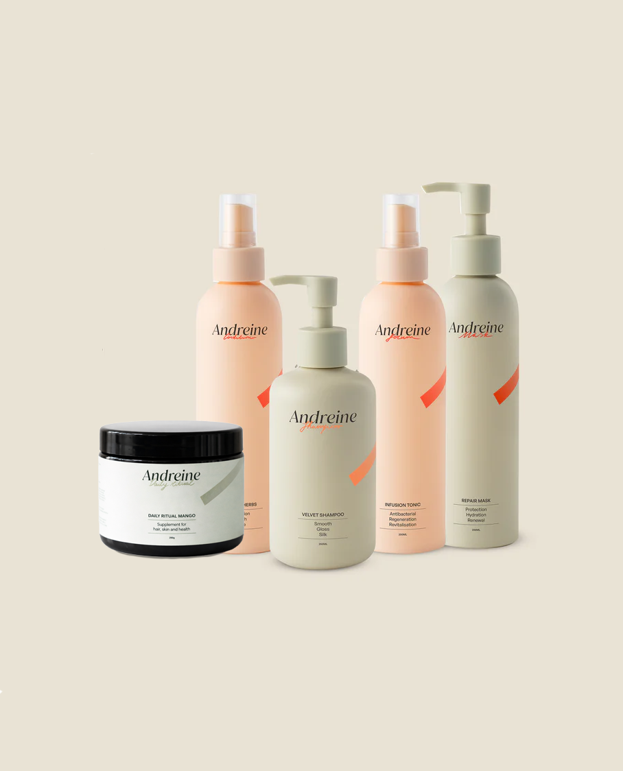 Andreine sada na obnovu poškodených a farbených vlasov