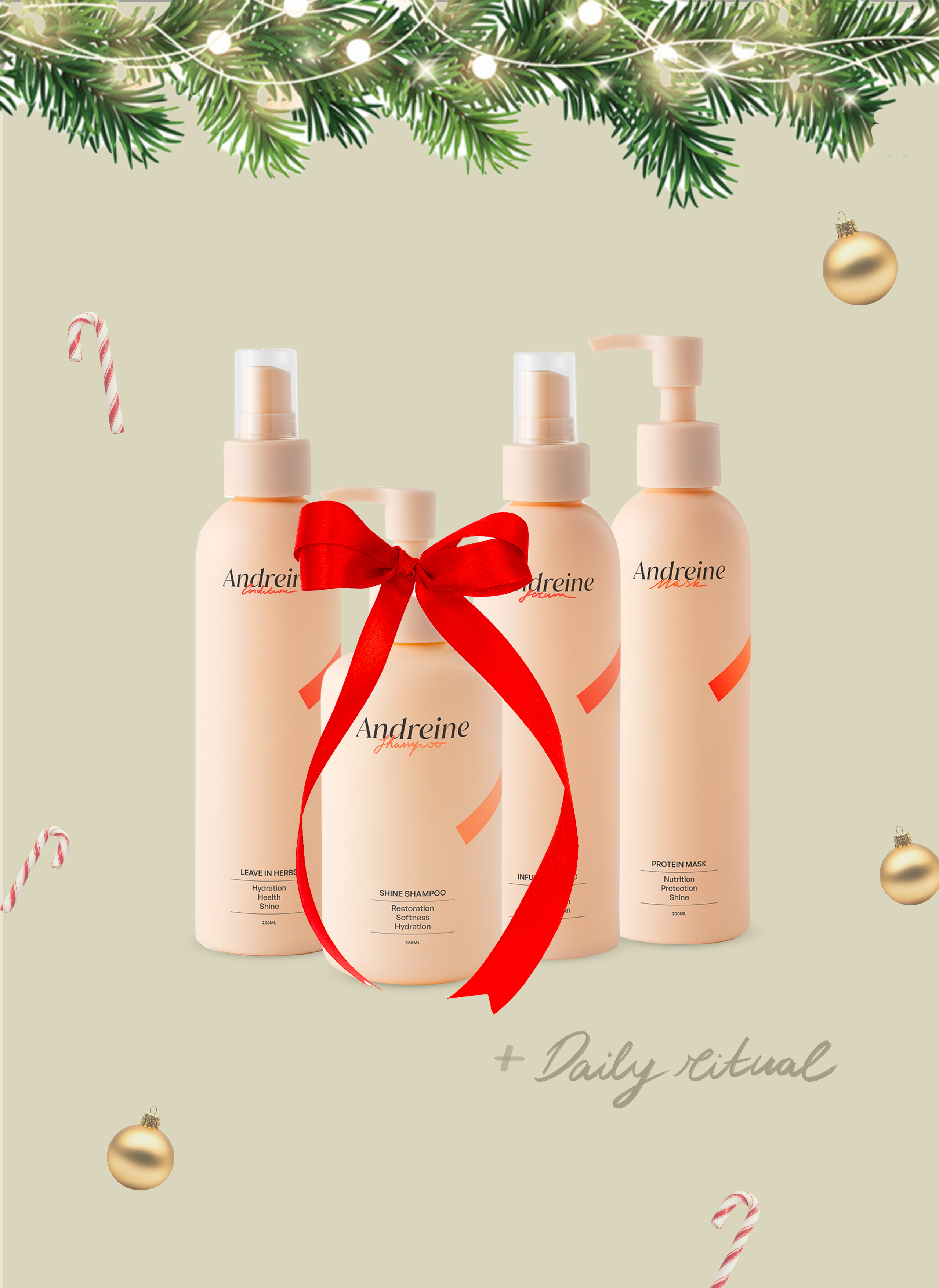 Andreine - Sada na normálnu až problematickú pokožku a suché dĺžky