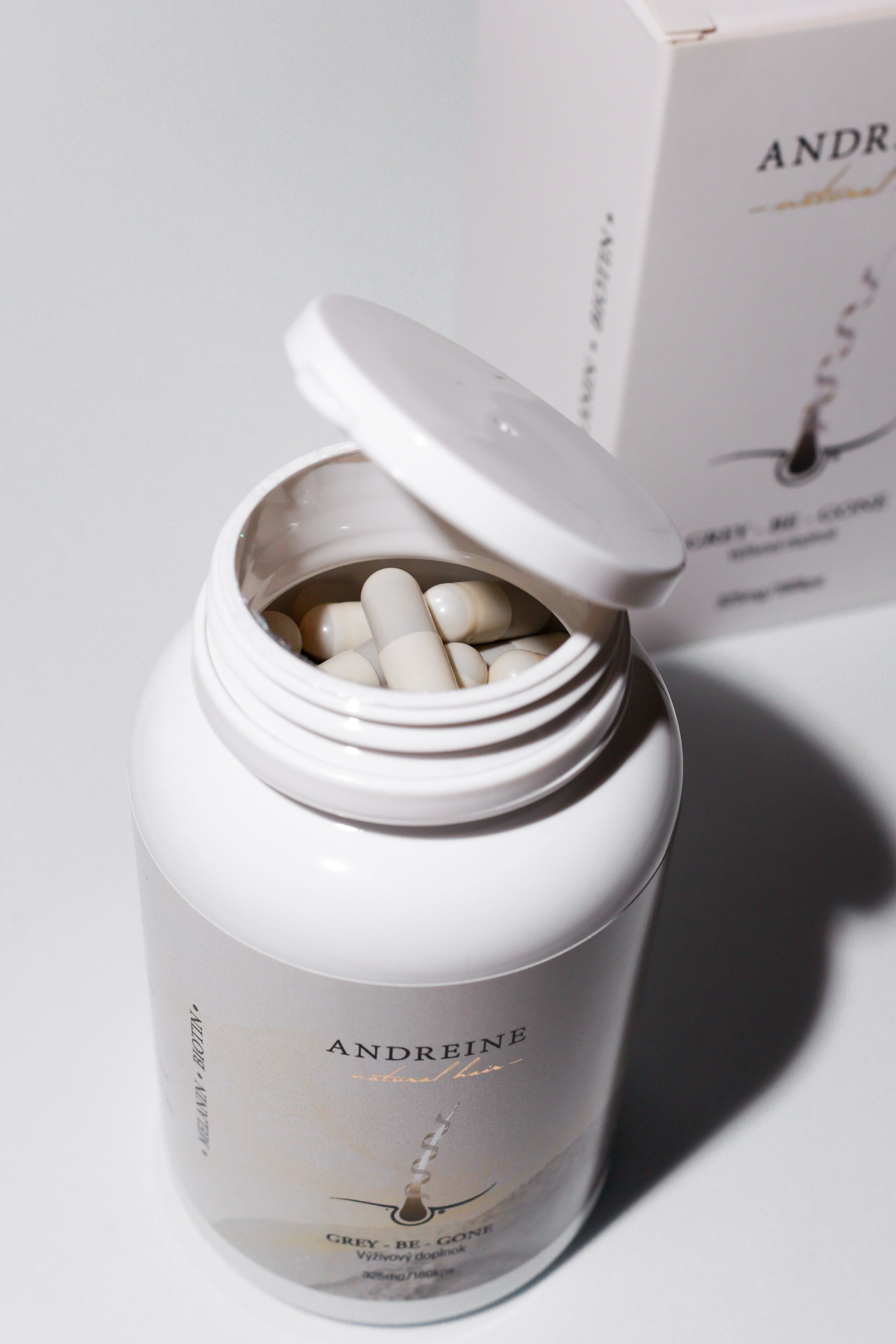 Andreine-Vitamíny proti šedivým vlasom Grey be gone
